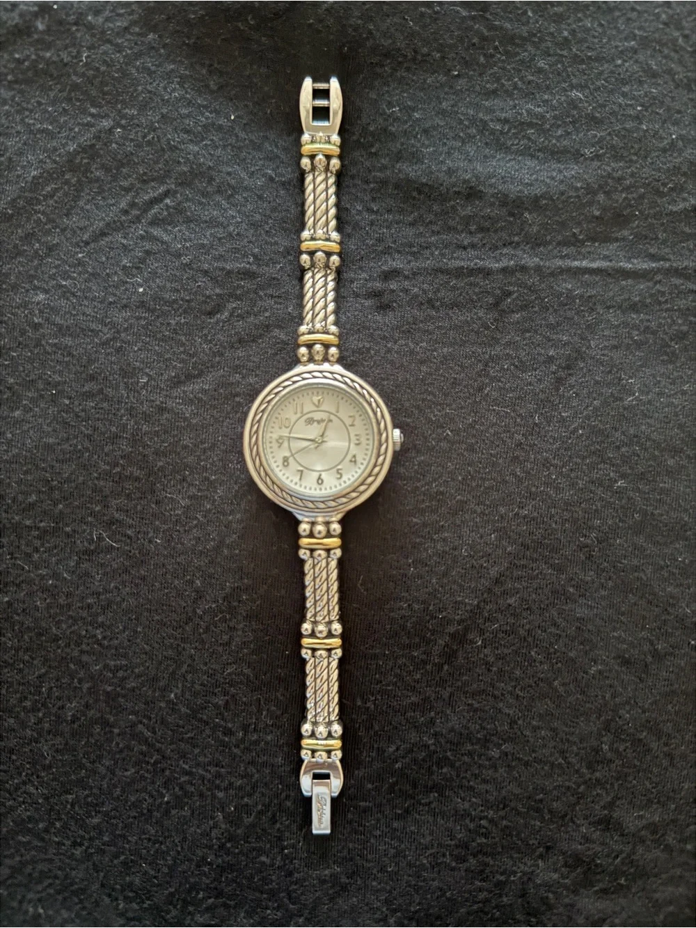 Brighton Two-Tone Rope-Style Bracelet Watch in Silver and Gold